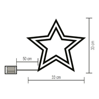 Csillag ablakdísz - KID 503 B/M